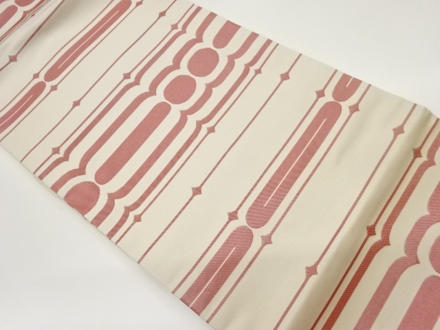 JAPANESE NAGOYA OBI / WOVEN ABSTRACT STRIPE